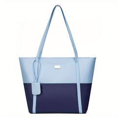 Colorblock Tote Bag Shoulder Bag for Work