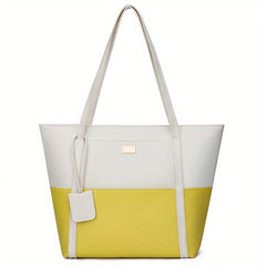 Colorblock Tote Bag Shoulder Bag for Work
