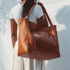 Large Capacity Retro Style Tote Bag for Women