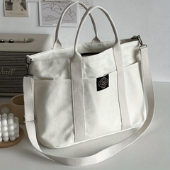 Large Canvas Tote Bag Crossbody Handbag for Travel