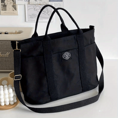 Large Canvas Tote Bag Crossbody Handbag for Travel