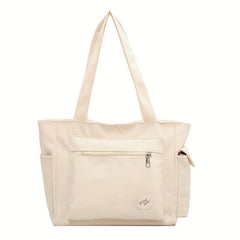 Large Canvas Tote Bag with Pockets Lightweight Shoulder Bag