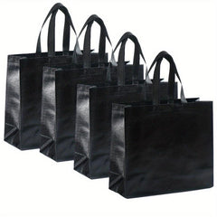 4 PCS Large Golden Gift Bags For Present Birthday Party Wedding Reusable