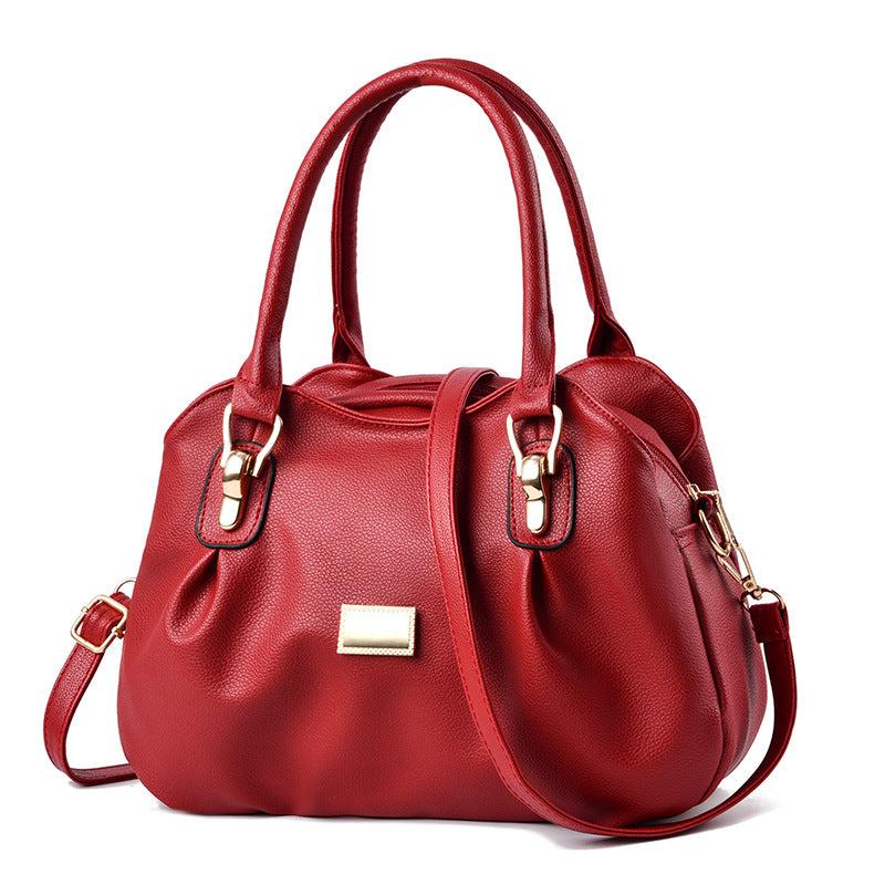 Women's Large Capacity Satchel Bag Faux Leather Shoulder Bag