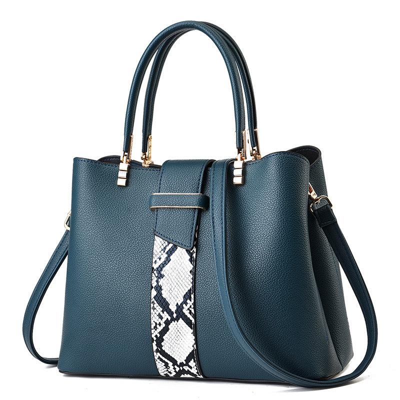 Snakeskin Crossbody Bag for Women's Work Purses