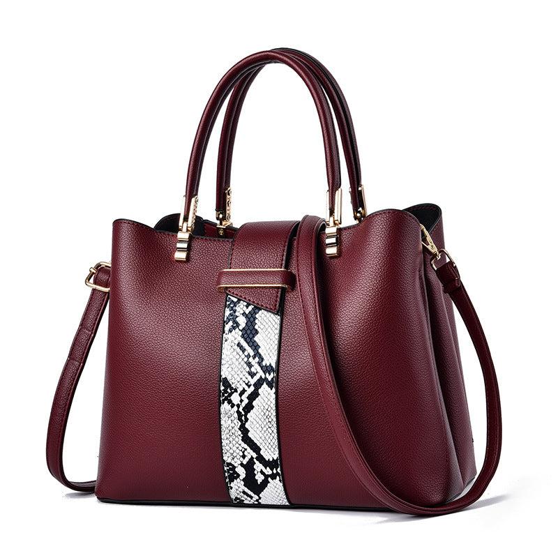 Snakeskin Crossbody Bag for Women's Work Purses