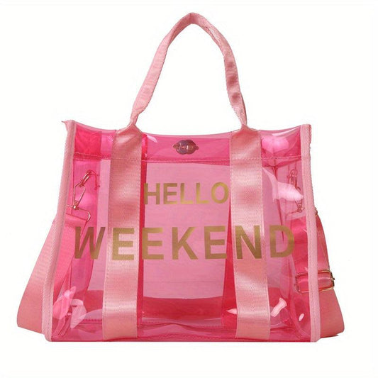 Large Capacity Beach Satchel Bag PVC Waterproof Lightweight Storage Bag