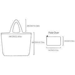 Rainbow Striped Shopping Tote Bag Foldable Portable Reusable Grocery Bag