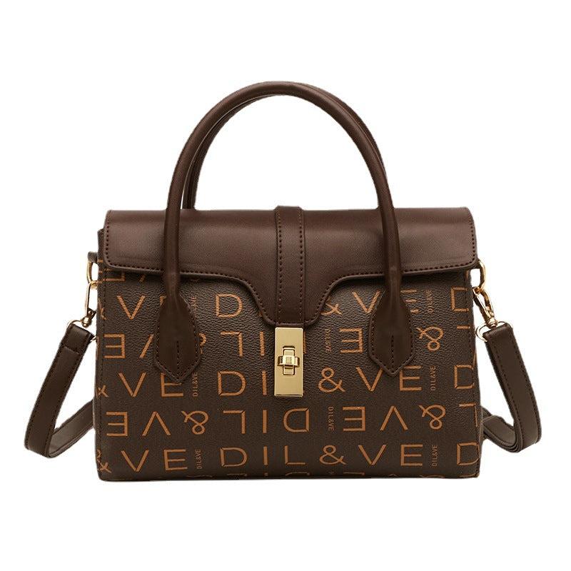 Women's Flap Handbag Zipper Shoulder Bag
