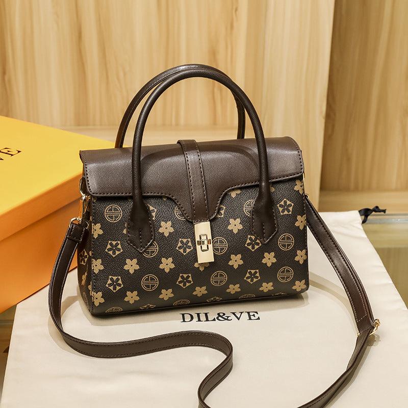 Women's Flap Handbag Zipper Shoulder Bag