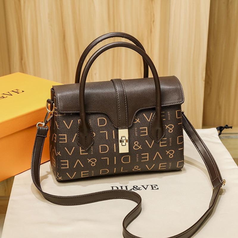 Women's Flap Handbag Zipper Shoulder Bag