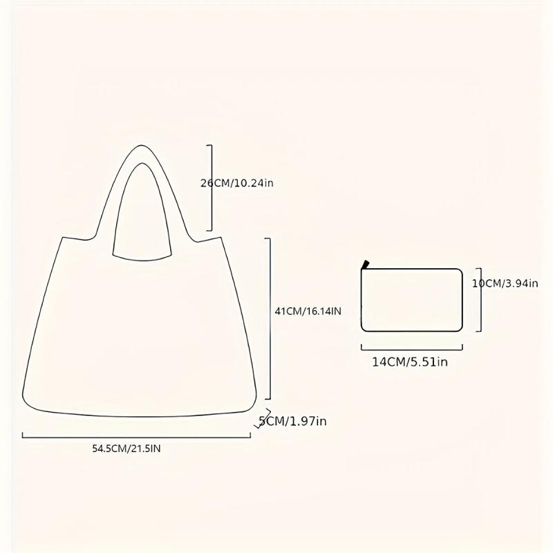 Cactus Print Tote Bag Reusable Shopping Bags Foldable Large Capacity