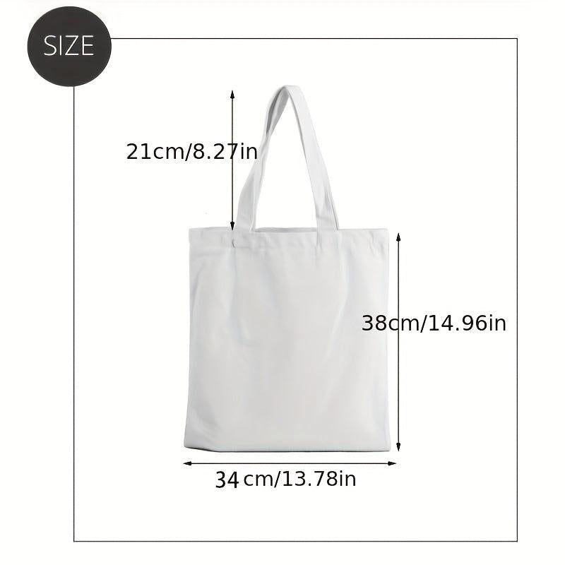 Canvas Tote Bag Lightweight Shoulder Bag Casual Commuter Bag