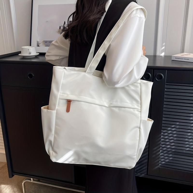 Women's Minimalist Tote Bag Solid Casual Shoulder Bag All Match Bag
