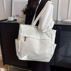 Women's Minimalist Tote Bag Solid Casual Shoulder Bag All Match Bag