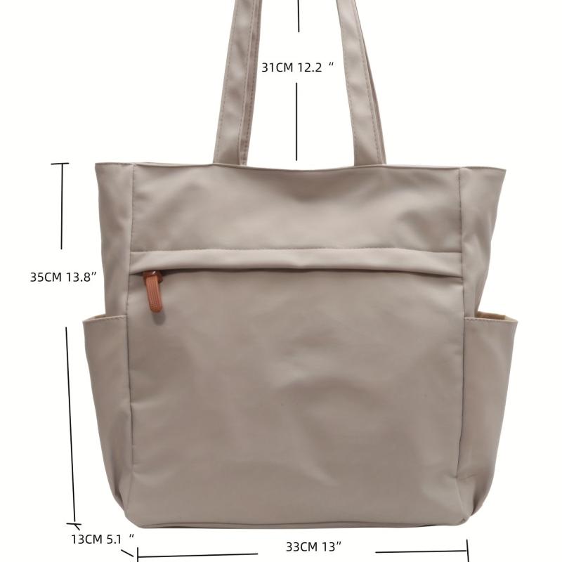 Women's Minimalist Tote Bag Solid Casual Shoulder Bag All Match Bag