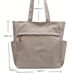 Women's Minimalist Tote Bag Solid Casual Shoulder Bag All Match Bag