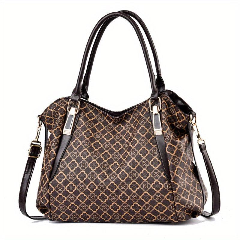 Vintage Pattern Tote Bag Large Capacity Shoulder Bag