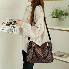 Vintage Pattern Tote Bag Large Capacity Shoulder Bag