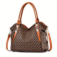 Vintage Pattern Tote Bag Large Capacity Shoulder Bag