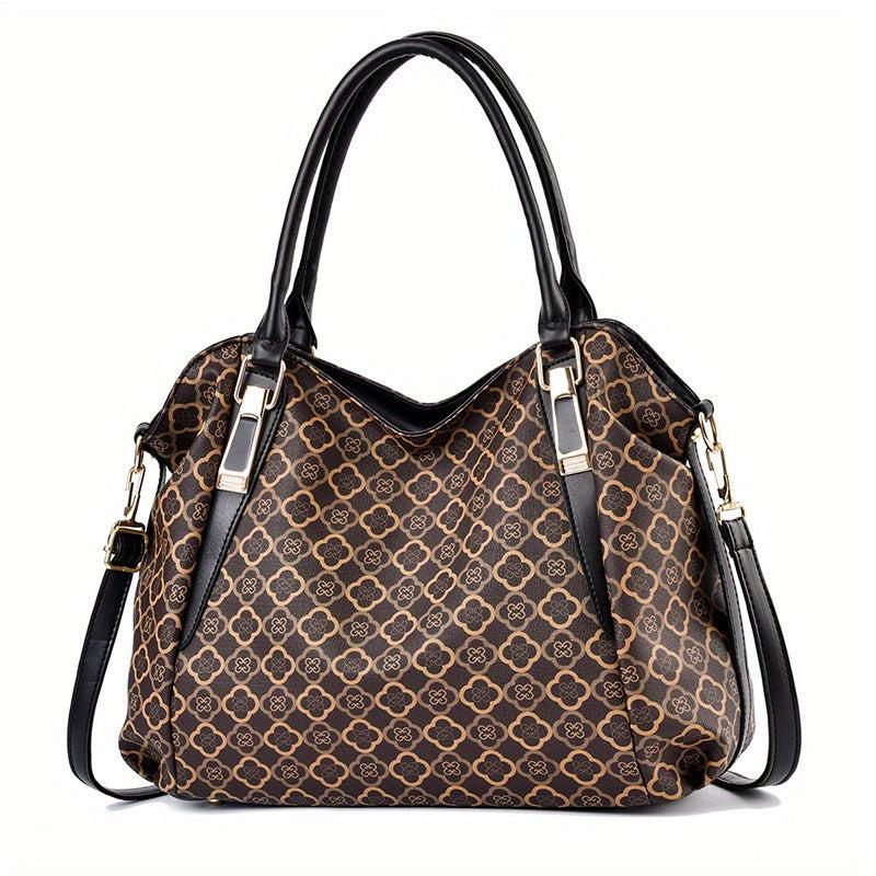 Vintage Pattern Tote Bag Large Capacity Shoulder Bag
