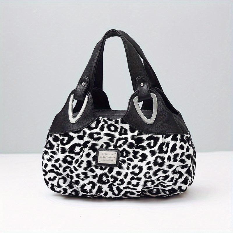 Vintage Hobo Handbag All Match Shoulder Bag Zipper Faux Leather Bag