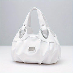 Vintage Hobo Handbag All Match Shoulder Bag Zipper Faux Leather Bag