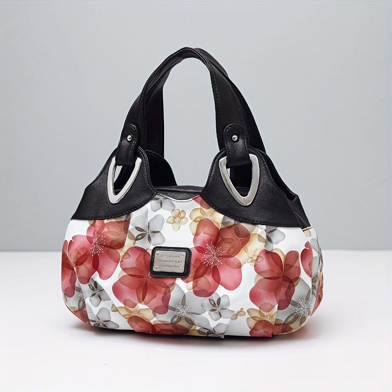 Vintage Hobo Handbag All Match Shoulder Bag Zipper Faux Leather Bag