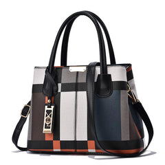 Women's Colorblock Tote Bag Large Capacity Shoulder Bag