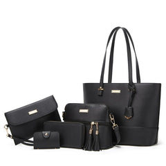 Colorblock Tote Bag Set Large Capacity Travel Bags