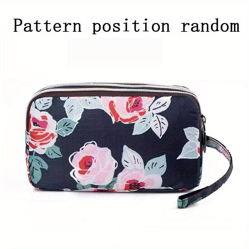 Waterproof Zipper Wallet Nylon Coin Purse Wristlet Small Storage Bag