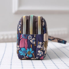 Waterproof Zipper Wallet Nylon Coin Purse Wristlet Small Storage Bag