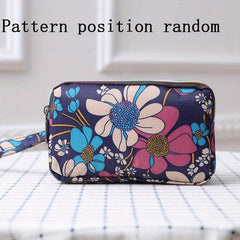 Waterproof Zipper Wallet Nylon Coin Purse Wristlet Small Storage Bag