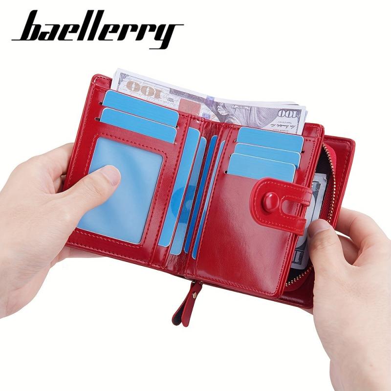 Versatile PU Leather Solid Wallet for Women