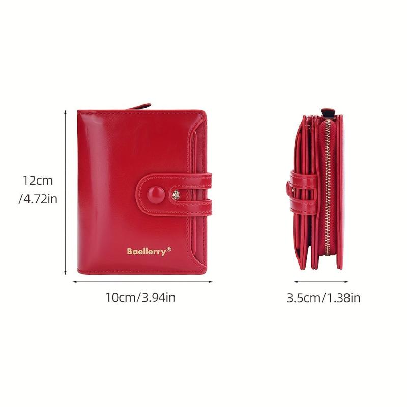 Versatile PU Leather Solid Wallet for Women