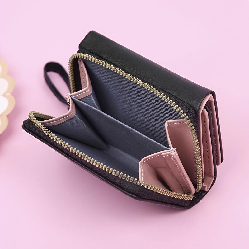Women's Tri-Fold Wallet with Coin Purse & Wristlet