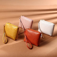 Crocodile Pattern Coin Purse with Wristband