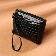 Crocodile Pattern Coin Purse with Wristband