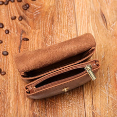 Canvas Floral Coin Purse for Keys & Lipstick