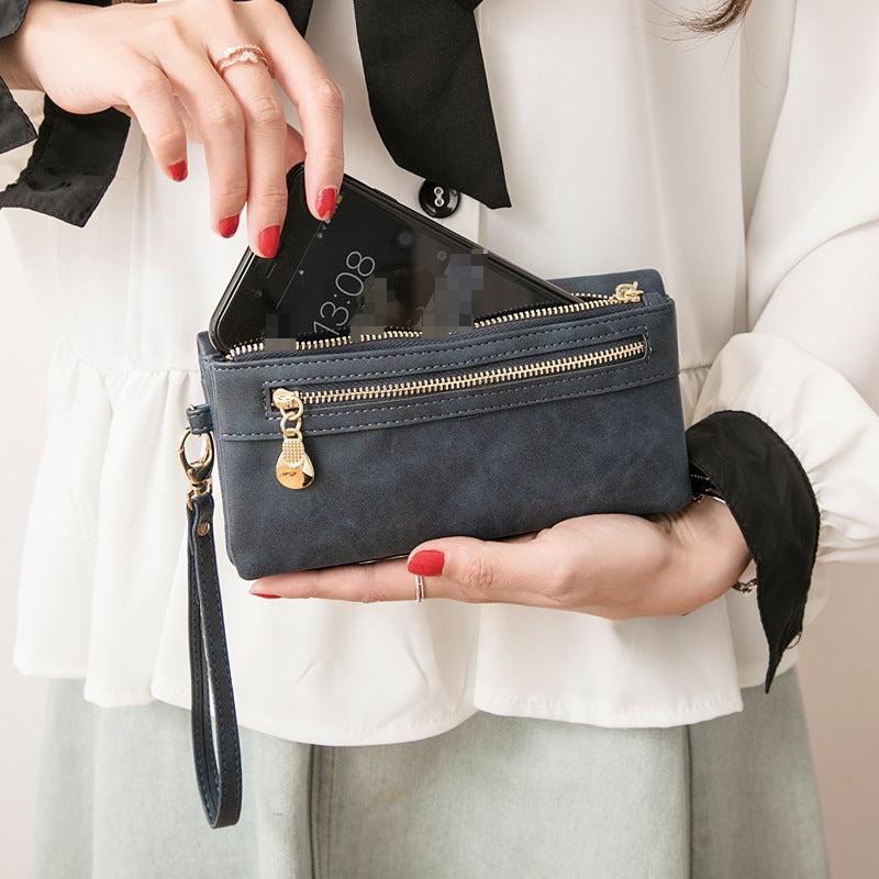 Women's Long Wallet Clutch Coin Purse Solid Purse For Shopping