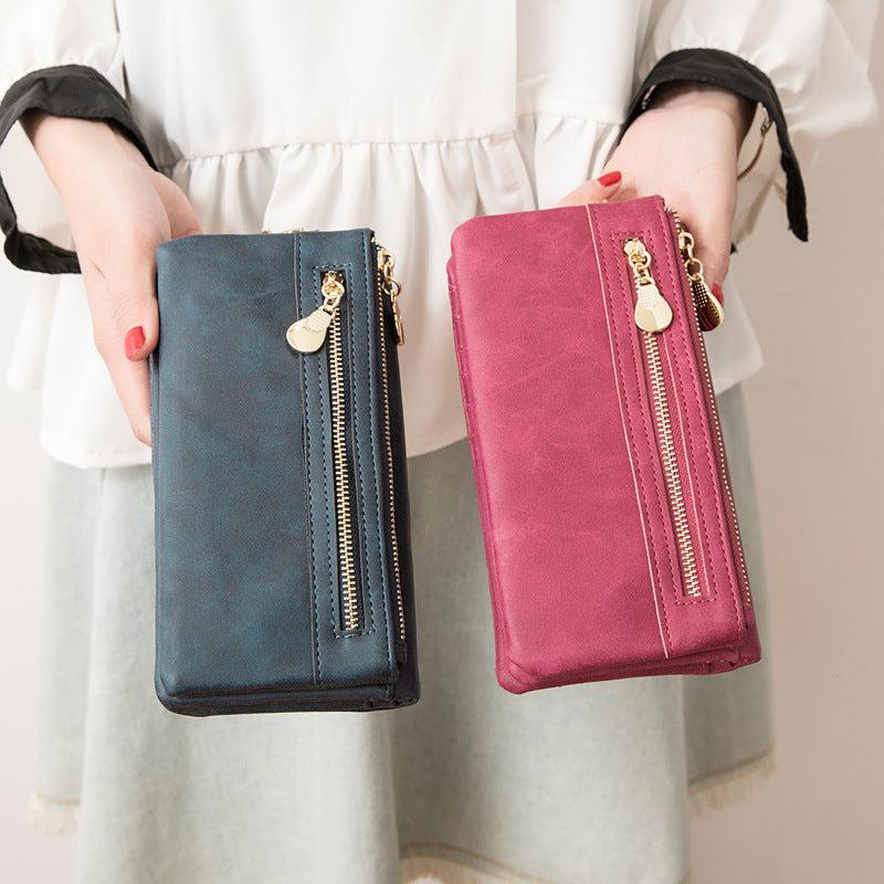 Women's Long Wallet Clutch Coin Purse Solid Purse For Shopping