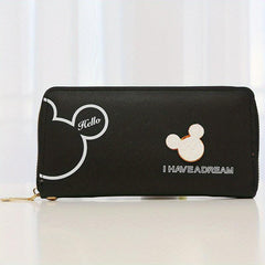 Cartoon Mouse Pattern Long Wallet for Women