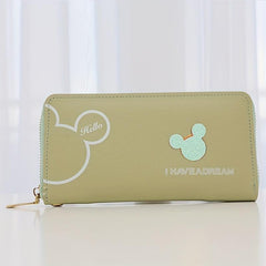 Cartoon Mouse Pattern Long Wallet for Women