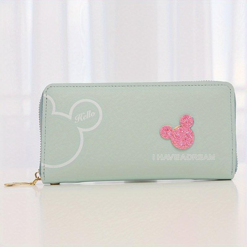Cartoon Mouse Pattern Long Wallet for Women