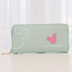 Cartoon Mouse Pattern Long Wallet for Women
