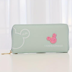 Cartoon Mouse Pattern Long Wallet for Women