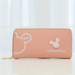 Cartoon Mouse Pattern Long Wallet for Women