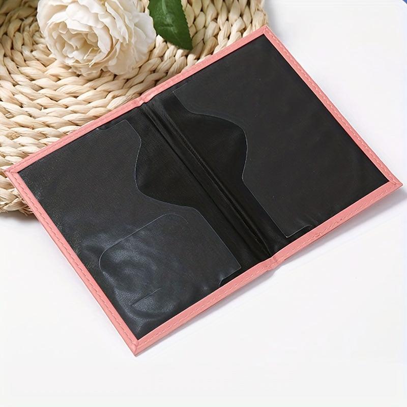 Cheille Letter Passport Holder PU Leather Initial Passport Case for Women