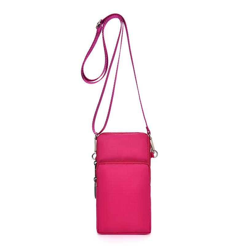 Flower Pattern Cell Phone Bag Coin Purse Crossbody Bag