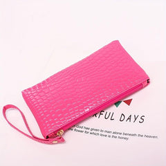 Women's Wristlet Bag Clutch Hand Bag - Zipper Coin Purse Cash Pouch